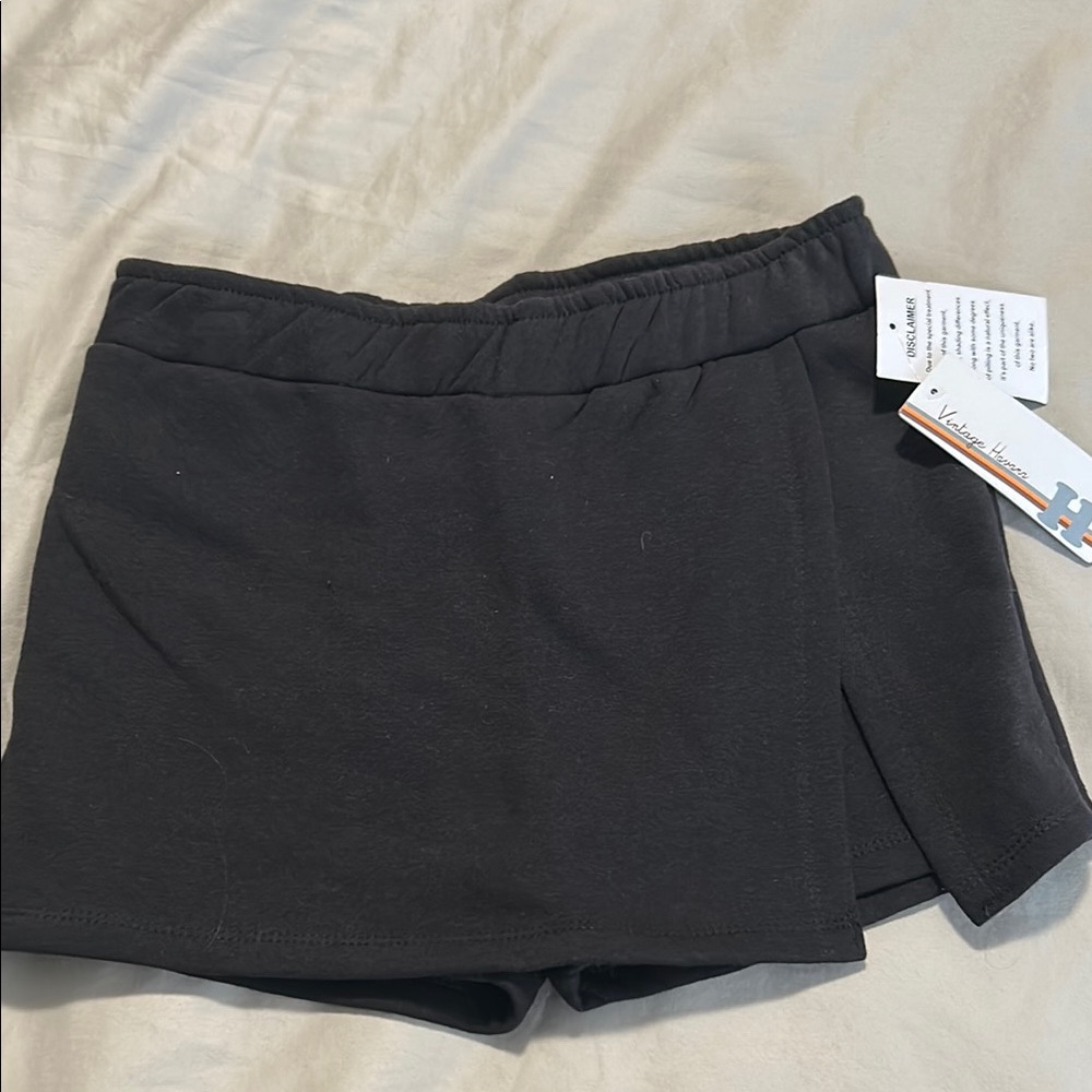 Women’s Black Active Skort Shorts by Vintage Havana